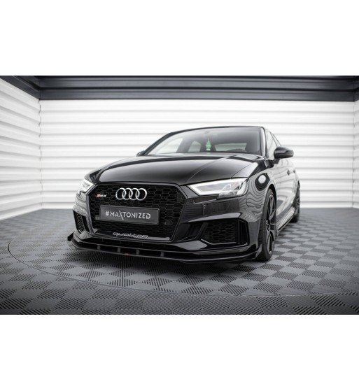 Street Pro Splitter V.1 + Flap per Audi RS3 Sedan 8V Facelift
