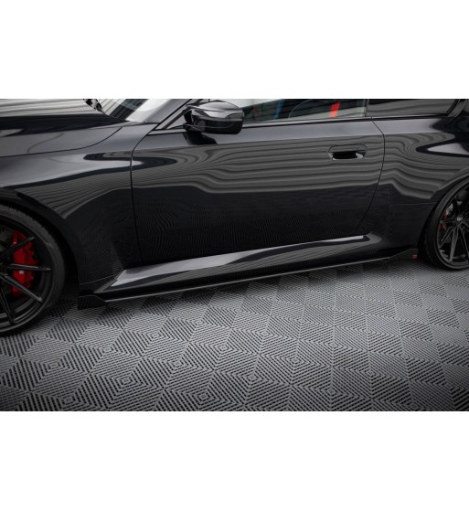 Street Pro Side skirt diffusers V.1 + Flaps for BMW M2 G87