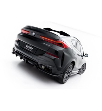 Diffusore posteriore con alette verticali V.2 per BMW X6 M-Pack G06 Facelift