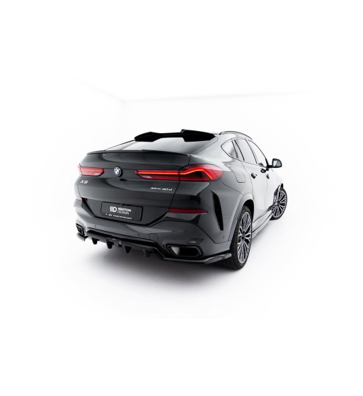 Diffusore posteriore con alette verticali V.1 per BMW X6 M-Pack G06 Facelift