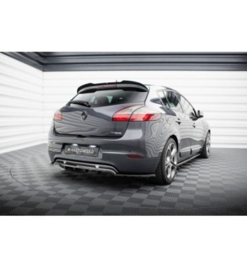 Diffusore posteriore con alette verticali per Renault Megane GT MK3 Facelift