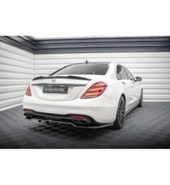 Diffusore posteriore con alette verticali per Mercedes-Benz S AMG-Line W222 Facelift