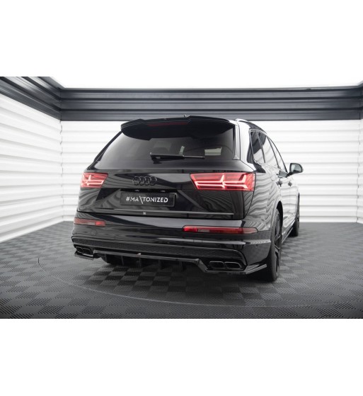 Diffusore posteriore con alette verticali per Audi SQ7 / Q7 S-Line Mk2