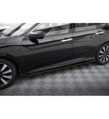 Street Pro Side skirt diffusers + Flaps for Honda Civic Mk10