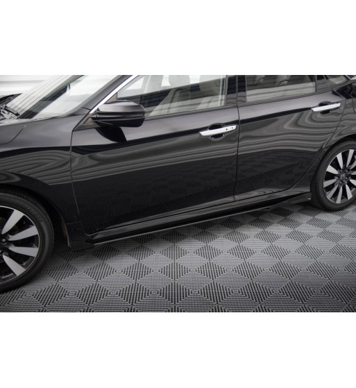 Street Pro Side skirt diffusers + Flaps for Honda Civic Mk10