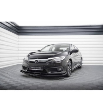 Street Pro splitter + flaps for Honda Civic Sedan Mk10