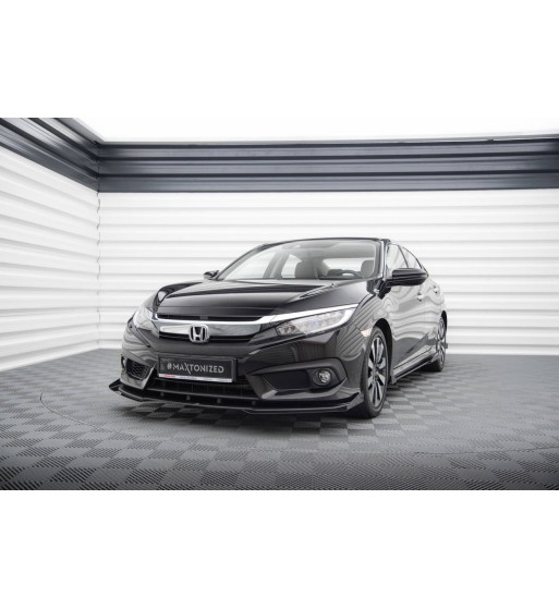 Street Pro splitter + flaps for Honda Civic Sedan Mk10