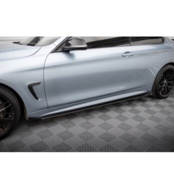 Street Pro Side skirt diffusers + Flaps for BMW 4 Coupe / Gran Coupe / Cabrio M-Pack F32 / F36 / F33