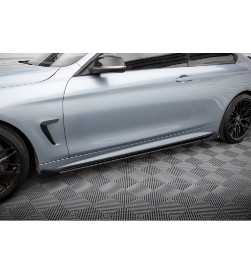 Street Pro Side skirt diffusers + Flaps for BMW 4 Coupe / Gran Coupe / Cabrio M-Pack F32 / F36 / F33