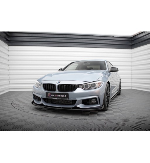 Street Pro splitter + flaps for BMW 4 Coupe / Gran Coupe / Cabrio M-Pack F32 / F36 / F33