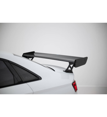 Spoiler in carbonio con staffe esterne verticali + LED Audi A3 / A3 S-Line / S3 / RS3 Berlina 8V / 8V Facelift