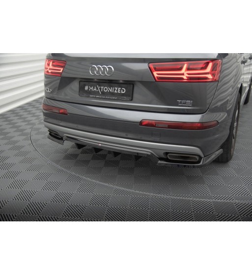 Diffusore posteriore con alette verticali per Audi Q7 Mk2