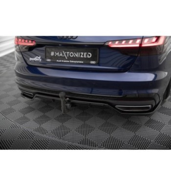 Diffusore posteriore con alette verticali V.2 per Audi A4 S-Line B9 Facelift