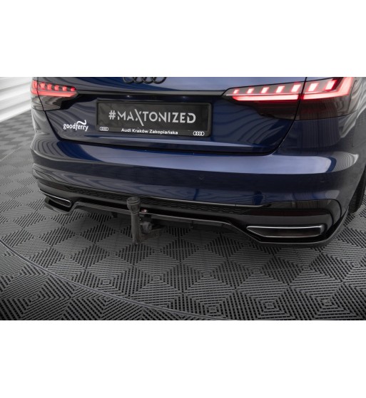Diffusore posteriore con alette verticali V.2 per Audi A4 S-Line B9 Facelift