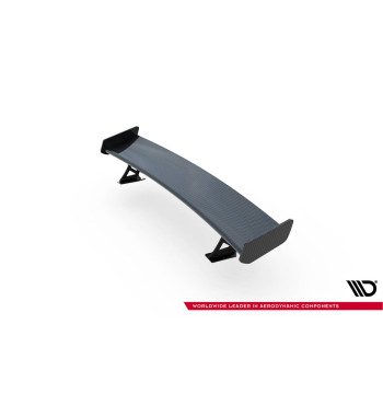 Spoiler in carbonio con staffe esterne verticali + LED Audi A3 / A3 S-Line / S3 / RS3 Berlina 8V / 8V Facelift