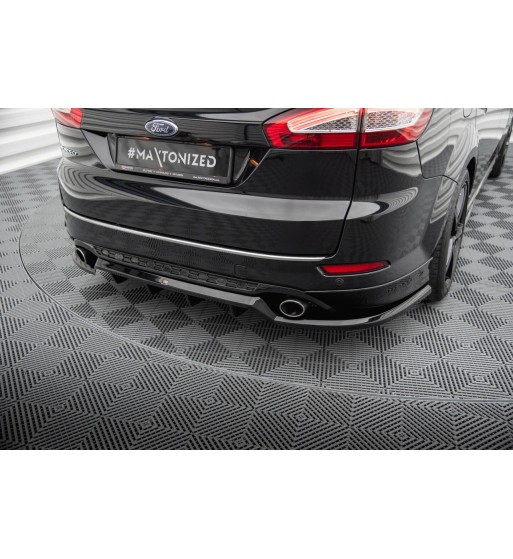 Rear diffuser with vertical fins for Ford Mondeo ST-Line Estate Mk4 Facelift