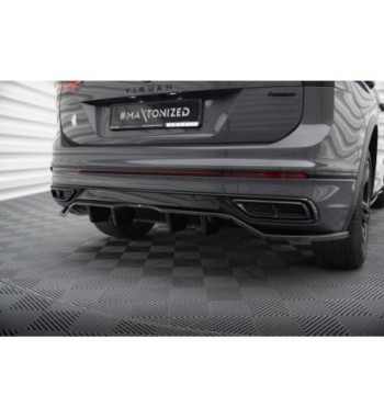 Diffusore posteriore con alette verticali per Volkswagen Tiguan R-Line Mk2 Facelift
