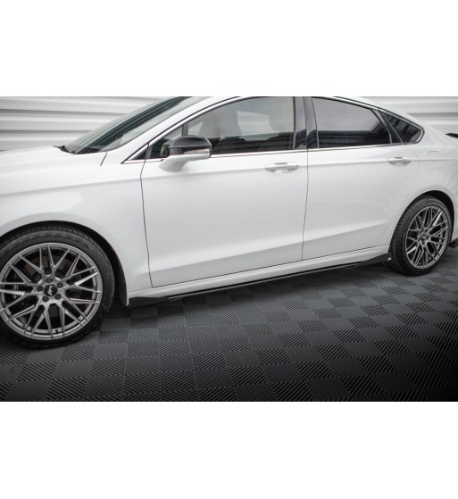 Street Pro Side skirt diffusers + Flaps for Ford Mondeo Sport Mk5 Facelift / Fusion Sport Mk2 Facelift