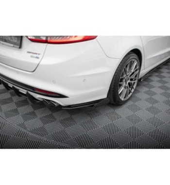 Street Pro Rear side splitters + Flaps for Ford Mondeo Sport Mk5 Facelift / Fusion Sport Mk2 Facelift