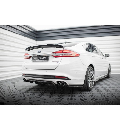 Rear diffuser with vertical fins for Ford Mondeo Sport Mk5 Facelift / Fusion Sport Mk2 Facelift