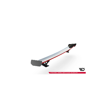 Spoiler in carbonio con staffe esterne verticali + LED Audi A3 / A3 S-Line / S3 / RS3 Berlina 8V / 8V Facelift
