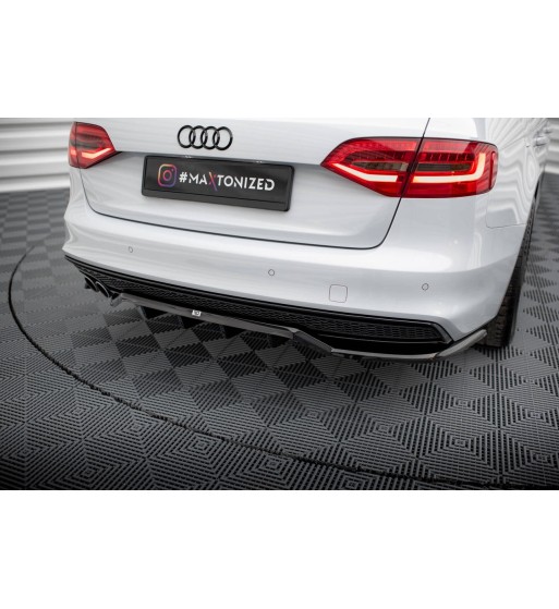 Diffusore posteriore con alette verticali per Audi A4 Competition B8 Facelift