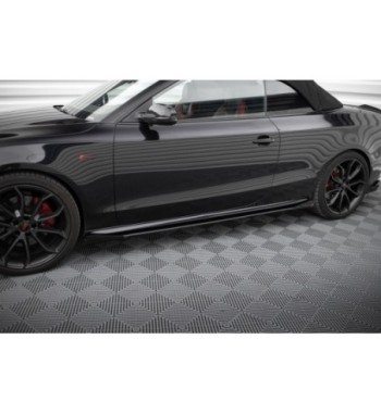Street Pro Side skirt diffusers + Flaps for Audi A5 / A5 S-Line / S5 Coupe / Cabrio 8T / 8T Facelift