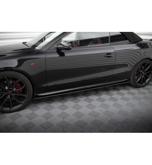 Street Pro Side skirt diffusers for Audi A5 / A5 S-Line / S5 Coupe / Cabrio 8T / 8T Facelift