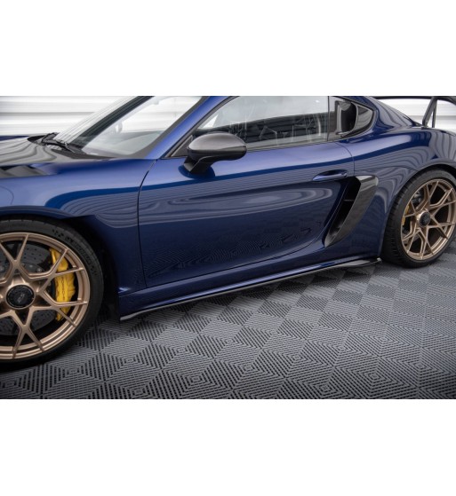 Side skirt diffusers for Porsche 718 Cayman GT4 RS 982c