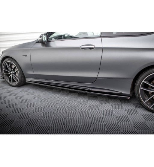Side skirt diffusers for Mercedes-AMG C43 Coupe / Cabrio C205 Facelift / A205 Facelift