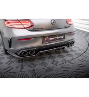 Diffusore posteriore con alette verticali per Mercedes-AMG C43 Coupe / Cabrio C205 Facelift / A205 Facelift