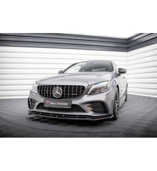 Front splitter V.2 for Mercedes-AMG C43 Coupe / Cabrio / Sedan / Estate C205 / A205 / W205 / S205 Facelift