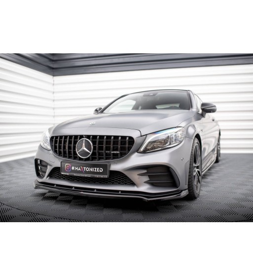 Front splitter V.1 for Mercedes-AMG C43 Coupe / Cabrio / Sedan / Estate C205 / A205 / W205 / S205 Facelift