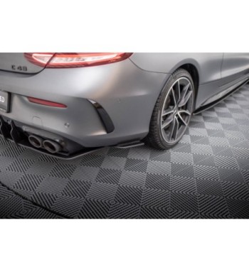 Street Pro Splitter laterali posteriori per Mercedes-AMG C43 Coupe / Cabrio C205 Facelift / A205 Facelift