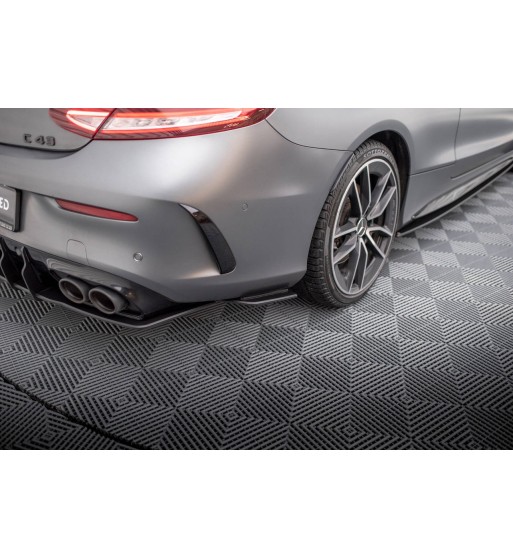 Street Pro Splitter laterali posteriori per Mercedes-AMG C43 Coupe / Cabrio C205 Facelift / A205 Facelift