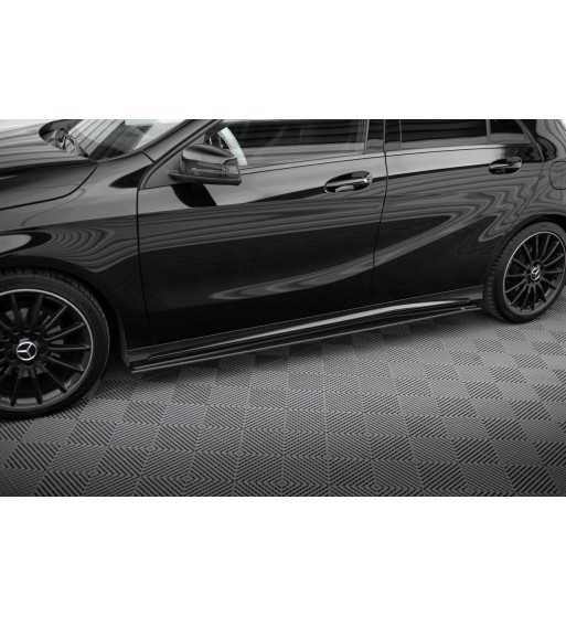 Street Pro Side skirt diffusers for Mercedes-Benz A AMG-Line W176 Facelift