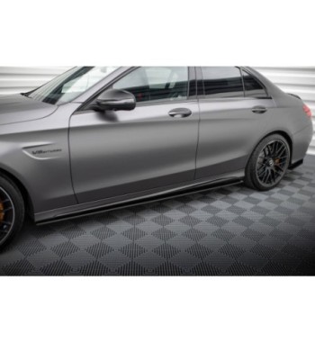 Street Pro Side skirt diffusers for Mercedes-AMG C63 Sedan / Estate W205 Facelift