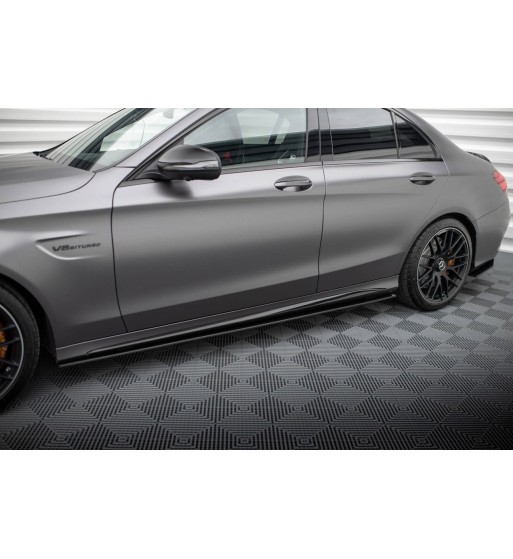 Street Pro Side skirt diffusers for Mercedes-AMG C63 Sedan / Estate W205 Facelift