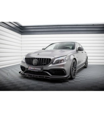 Street Pro splitter + flaps for Mercedes-AMG C63 Sedan / Estate W205 Facelift