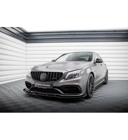 Street Pro splitter + flaps for Mercedes-AMG C63 Sedan / Estate W205 Facelift