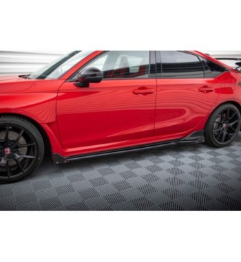 Diffusori delle minigonne laterali V.1 + Flap per Honda Civic Type-R Mk 11