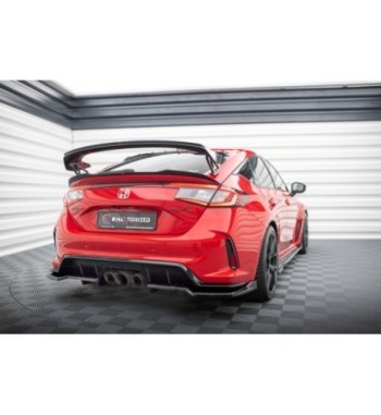 Diffusore posteriore con alette verticali V.2 per Honda Civic Type-R Mk 11