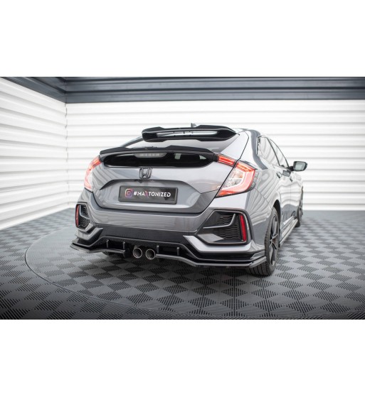 Splitter posteriore V.1 (con alette verticali) per Honda Civic Sport Mk 10 Facelift