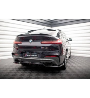 Diffusore posteriore con alette verticali V.2 per BMW X4 M40i G02