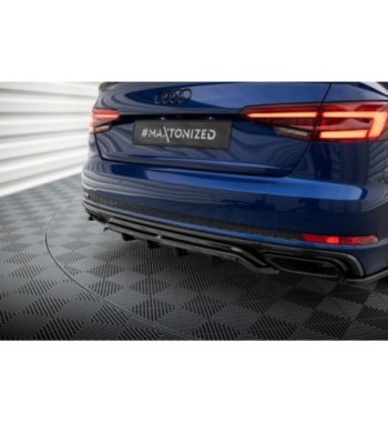 Diffusore posteriore con alette verticali per Audi A4 Competition B9