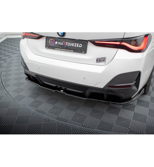 Diffusore posteriore con alette verticali V.2 per BMW i4 M-Pack G26