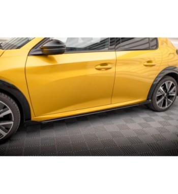 Street Pro Side skirt diffusers + Flaps for Peugeot 208 GT Mk2