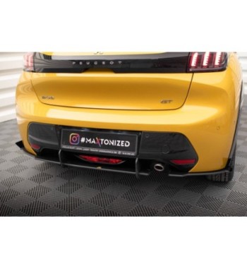 Street Pro Rear side splitters + Flaps for Peugeot 208 GT Mk2