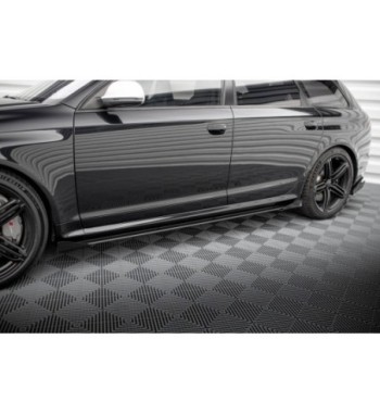 Street Pro Side skirt diffusers + Flaps for Audi RS6 Avant C6