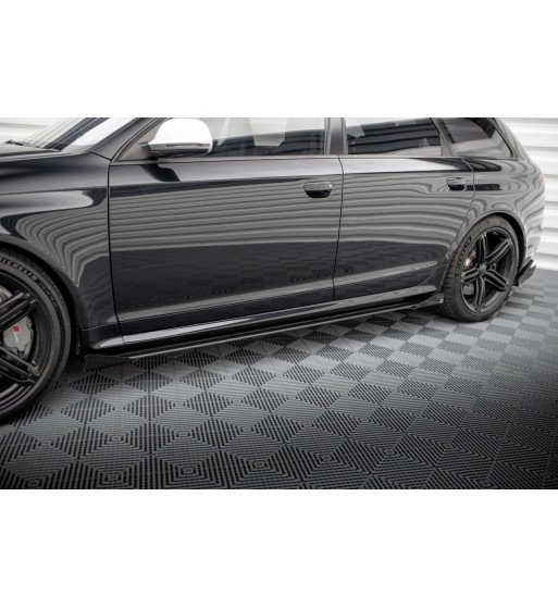 Street Pro Side skirt diffusers + Flaps for Audi RS6 Avant C6